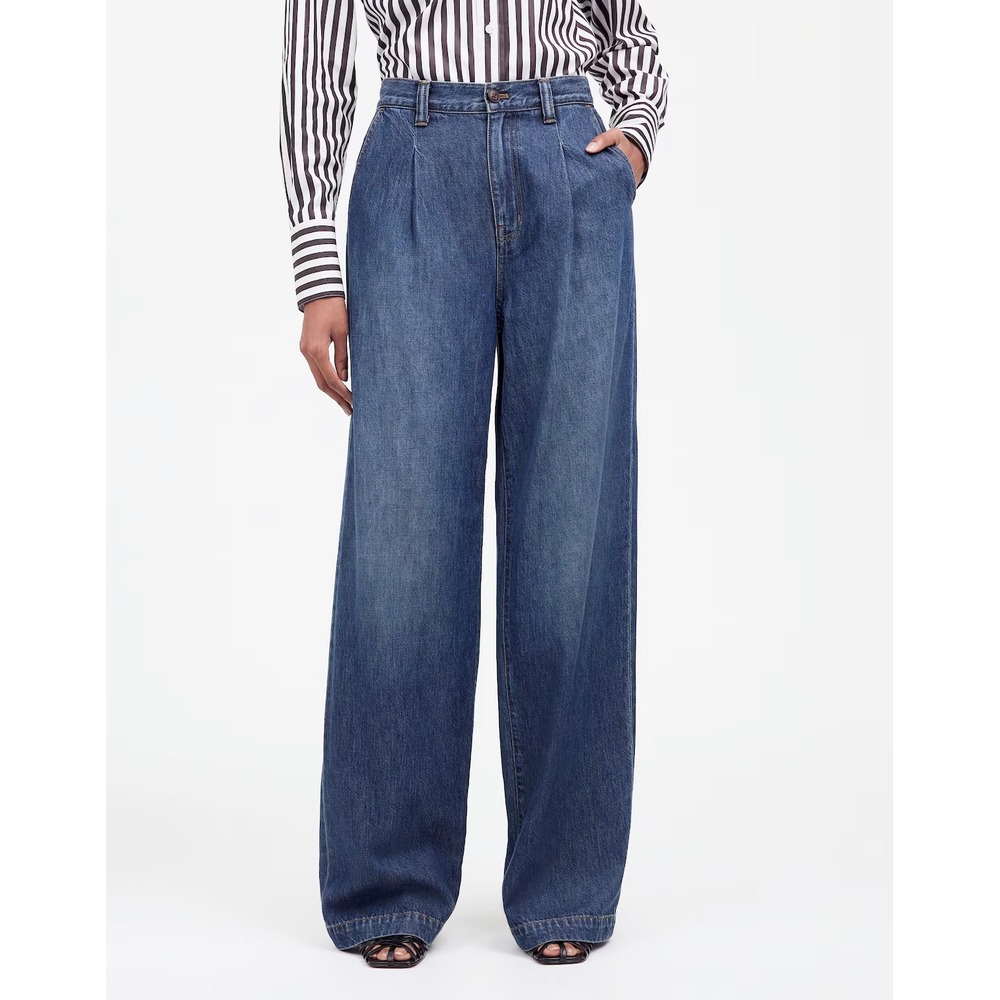 Madewell The Harlow‎ Wide-Leg Jean: Airy Denim Edition Fieldale Wash 25 Spring